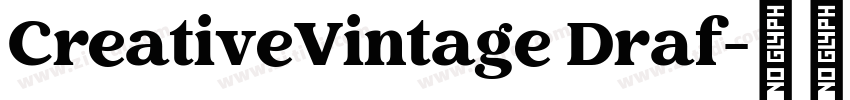 CreativeVintage Draf字体转换
